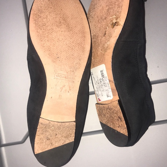 Coach Black Suede Flats - Picture 3 of 13